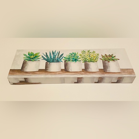 Canvas Wall Art “Succulent Pots” by Cindy Jacobs - Picture 6 of 14